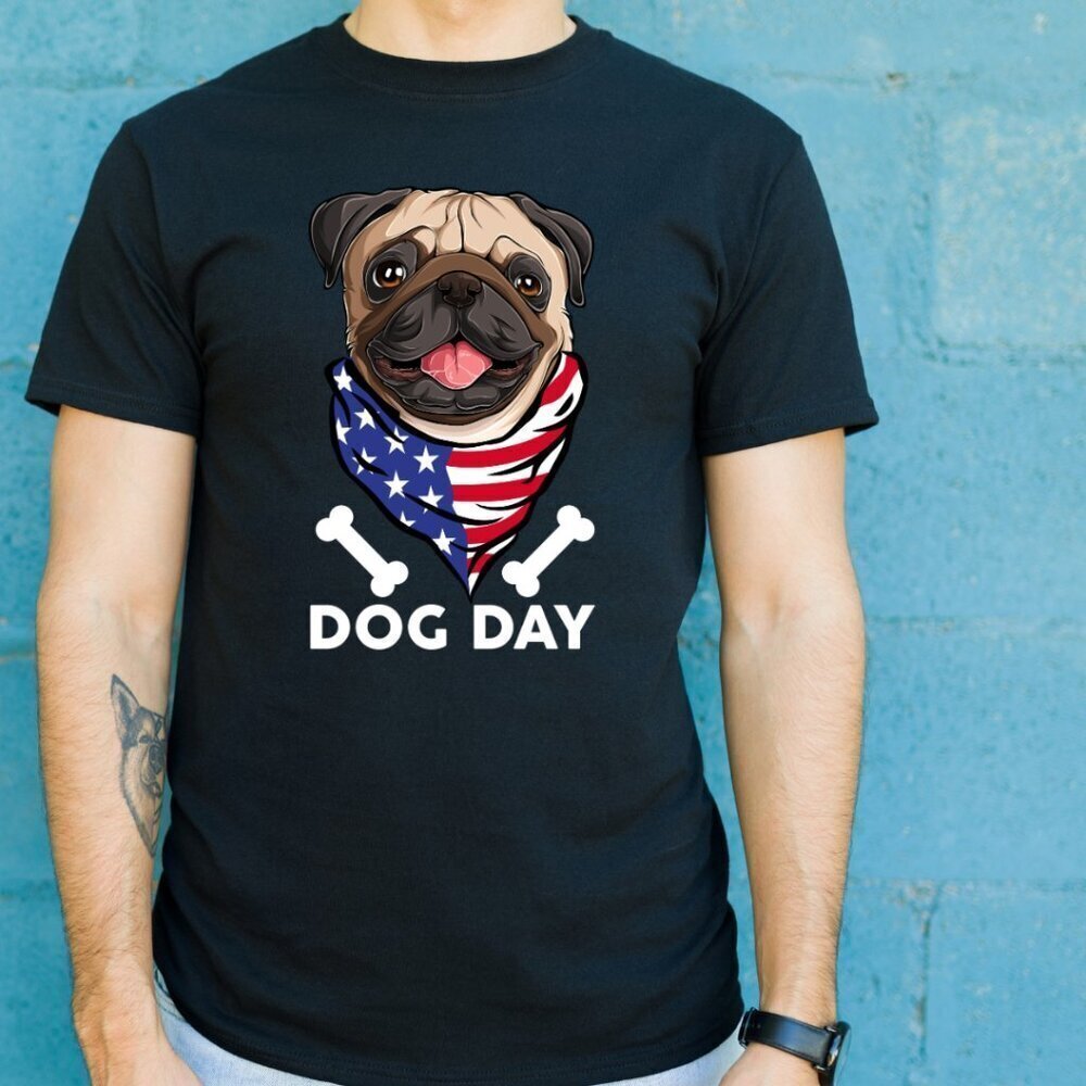 Dog Day Funny Dog Lovers Pet Pup Mom Gift Retro Graphic Unisex T-Shirt
